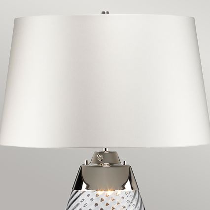 Elstead - LED Galda lampa LENA 1xE27/40W/230V + 1xGU10/7W 74 cm balta