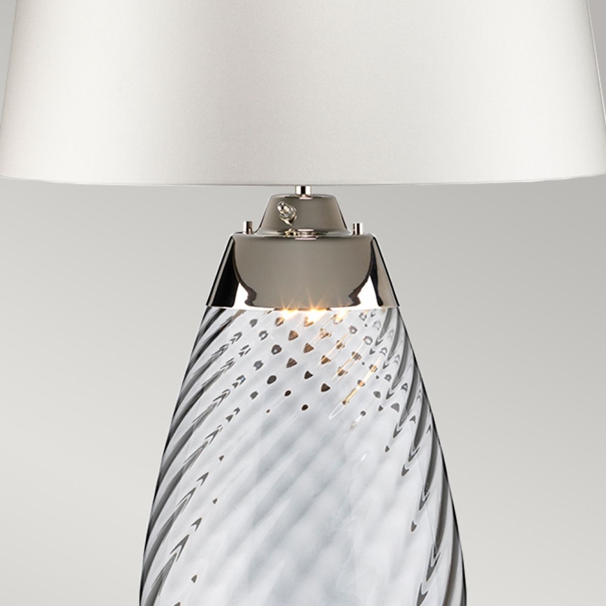 Elstead - LED Galda lampa LENA 1xE27/40W/230V + 1xGU10/7W 74 cm balta