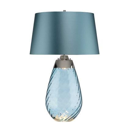 Elstead - LED Galda lampa LENA 1xE27/40W/230V + 1xGU10/7W 74 cm zila