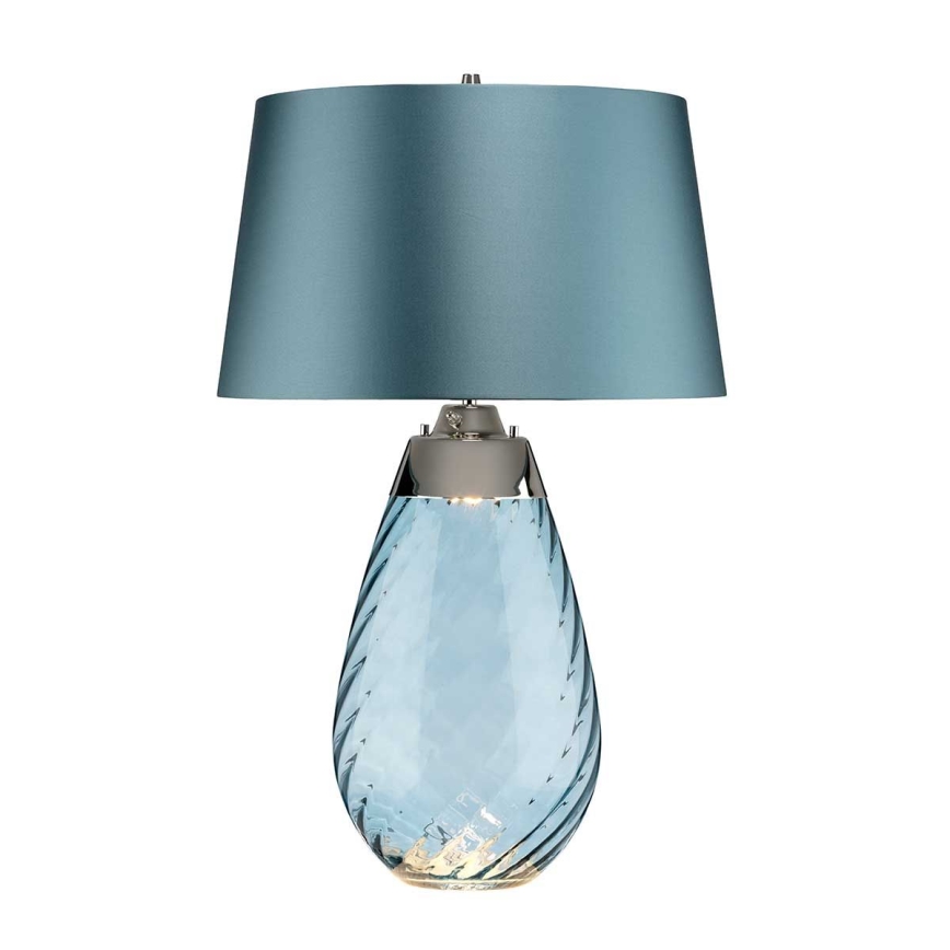 Elstead - LED Galda lampa LENA 1xE27/40W/230V + 1xGU10/7W 74 cm zila