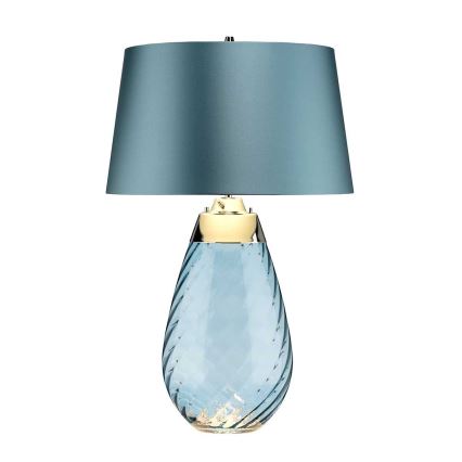 Elstead - LED Galda lampa LENA 1xE27/40W/230V + 1xGU10/7W 74 cm zila