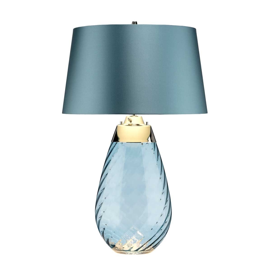 Elstead - LED Galda lampa LENA 1xE27/40W/230V + 1xGU10/7W 74 cm zila
