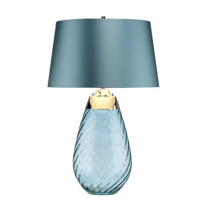 Elstead - LED Galda lampa LENA 1xE27/40W/230V + 1xGU10/7W 74 cm zila