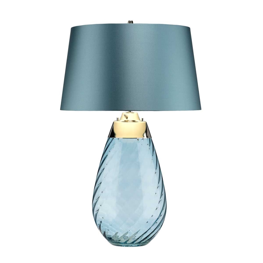Elstead - LED Galda lampa LENA 1xE27/40W/230V + 1xGU10/7W 74 cm zila