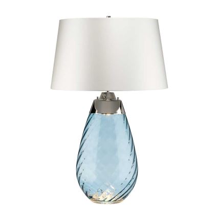 Elstead - LED Galda lampa LENA 1xE27/40W/230V + 1xGU10/7W 74 cm zila/balta