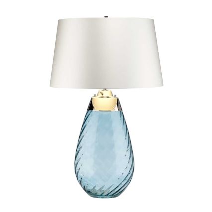 Elstead - LED Galda lampa LENA 1xE27/40W/230V + 1xGU10/7W 74 cm zila/balta