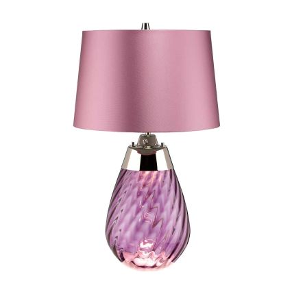 Elstead - LED Galda lampa LENA 1xE27/60W/230V + 1xGU10/7W 60,5 cm rozā