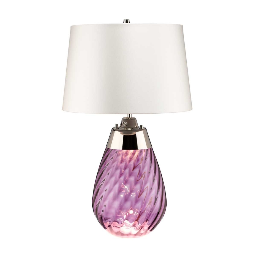 Elstead - LED Galda lampa LENA 1xE27/40W/230V + 1xGU10/7W 74 cm rozā