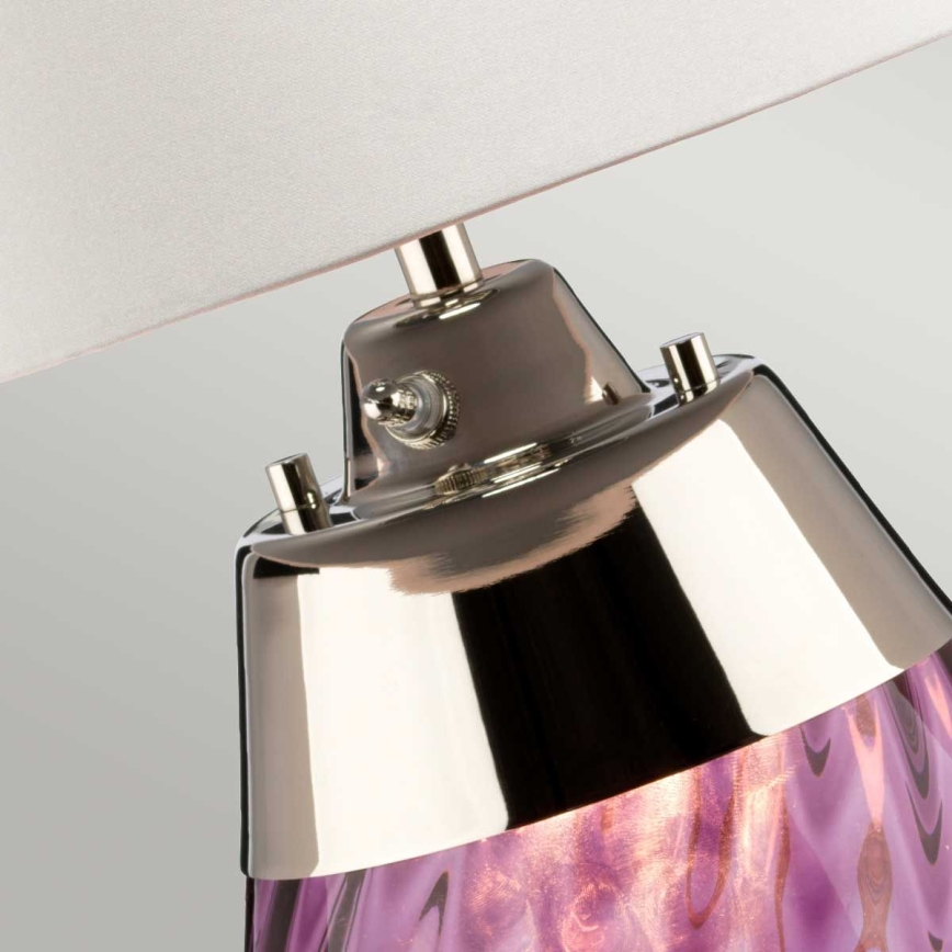 Elstead - LED Galda lampa LENA 1xE27/40W/230V + 1xGU10/7W 74 cm rozā