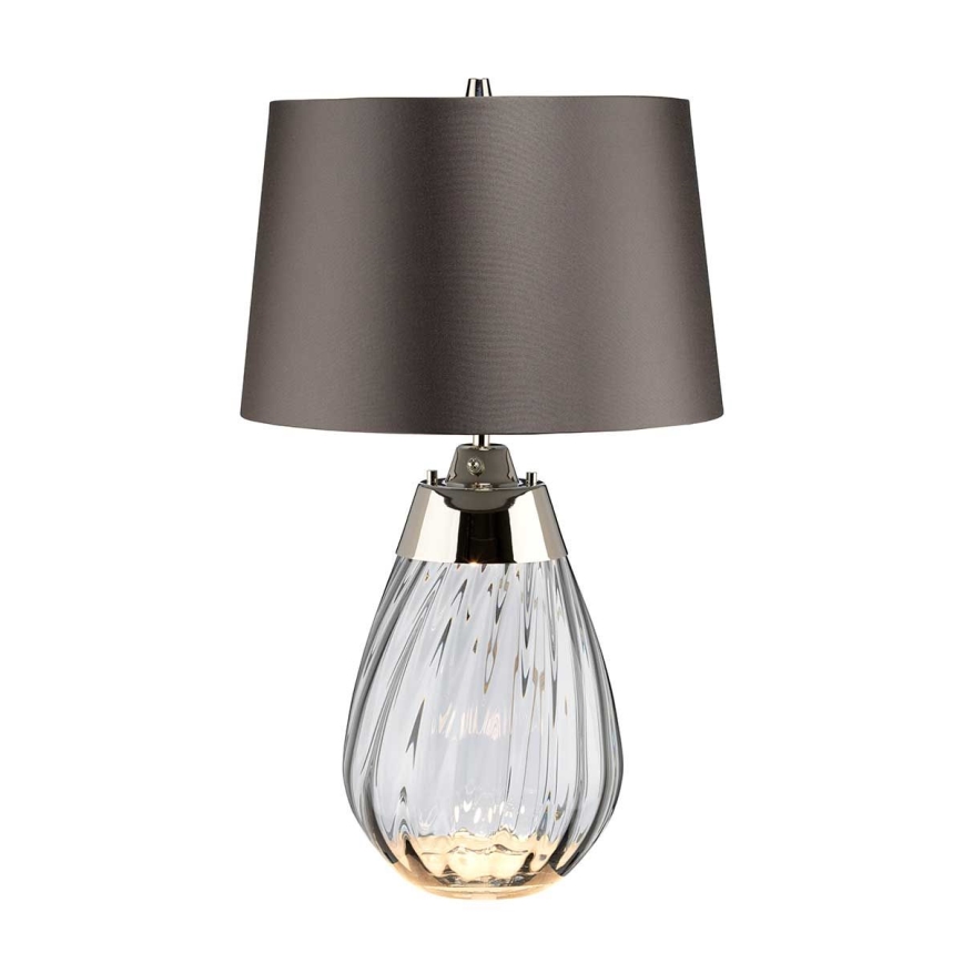 Elstead - LED Galda lampa LENA 1xE27/60W/230V + 1xGU10/7W 60,5 cm pelēka