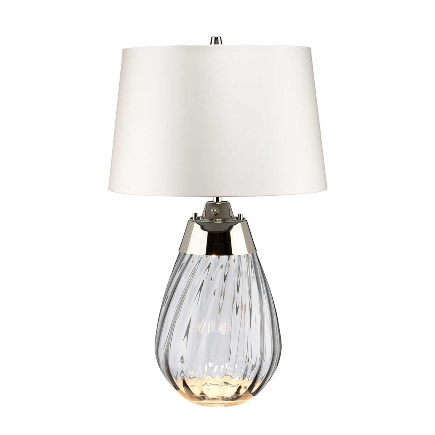 Elstead - LED Galda lampa LENA 1xE27/60W/230V + 1xGU10/7W 60,5 cm balta