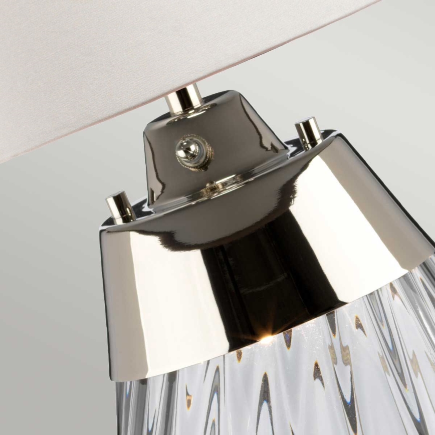 Elstead - LED Galda lampa LENA 1xE27/60W/230V + 1xGU10/7W 60,5 cm balta