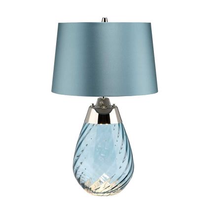 Elstead - LED Galda lampa LENA 1xE27/60W/230V + 1xGU10/7W 60,5 cm zila