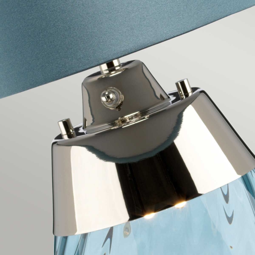 Elstead - LED Galda lampa LENA 1xE27/60W/230V + 1xGU10/7W 60,5 cm zila