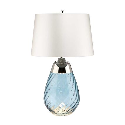 Elstead - LED Galda lampa LENA 1xE27/60W/230V + 1xGU10/7W 60,5cm zila/balta