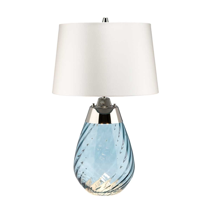 Elstead - LED Galda lampa LENA 1xE27/60W/230V + 1xGU10/7W 60,5cm zila/balta
