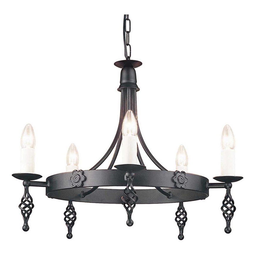 Elstead - Lustra ar ķēdi BELFRY 5xE14/60W/230V