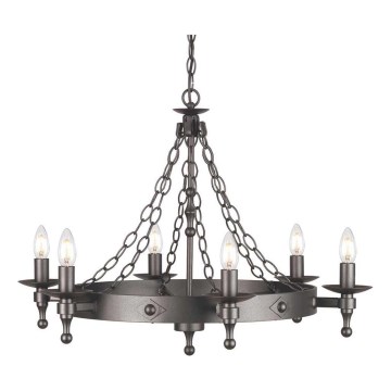 Elstead - Lustra ar ķēdi WARWICK 6xE14/60W/230V