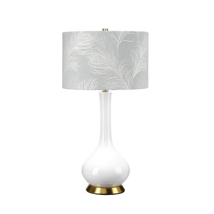 Elstead - Galda lampa MILO 1xE27/60W/230V pelēka