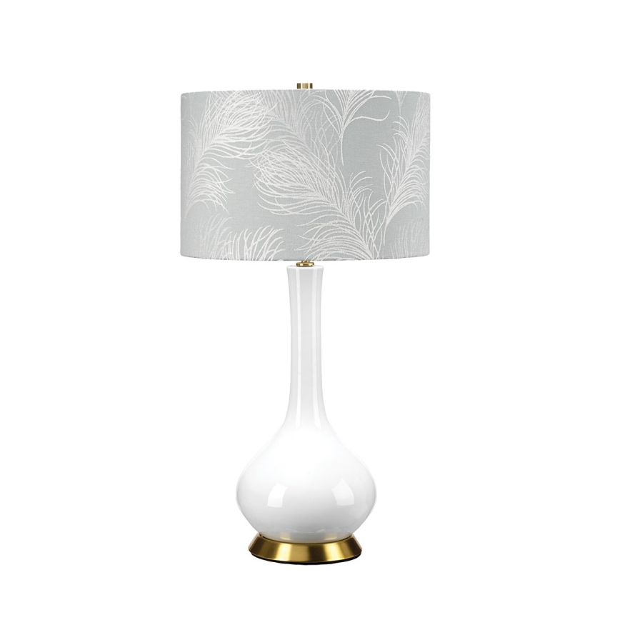 Elstead - Galda lampa MILO 1xE27/60W/230V pelēka