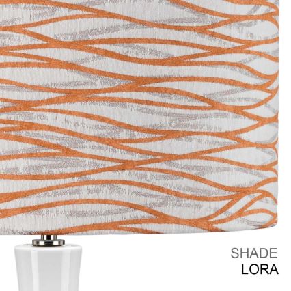 Elstead - Galda lampa MILO 1xE27/60W/230V balta/oranža