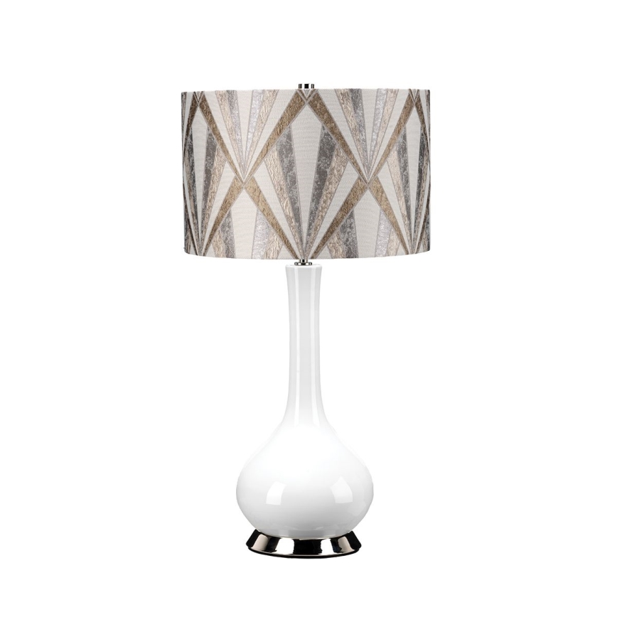 Elstead - Galda lampa MILO 1xE27/60W/230V pelēka/brūna