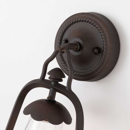 Elstead - Āra sienas lampa MINERS 1xE27/60W/230V IP44