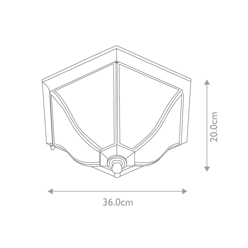 Elstead - Āra griestu lampa NEW ENGLAND 2xE27/60W/230V IP44