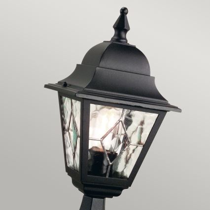 Elstead NR3-BLK - Āra lampa NORFOLK 1xE27/100W/230V IP43