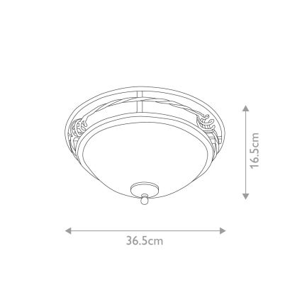 Elstead - Griestu lampa PEMBROKE 2xE27/60W/230V
