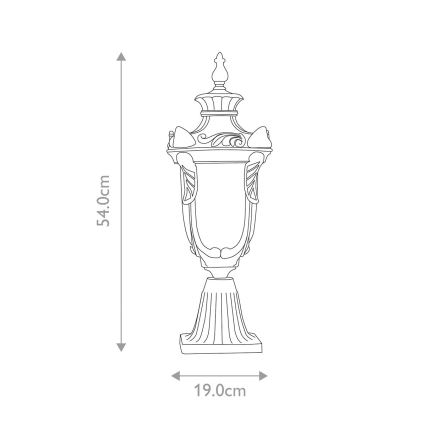 Elstead - Āra lampa PHILADELPHIA 1xE27/60W/230V IP44 bronzas krāsā