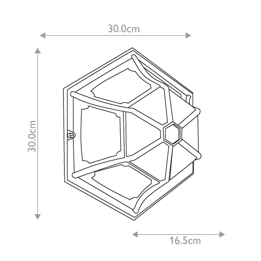 Elstead - Āra griestu lampa PARISH 1xE27/60W/230V IP44