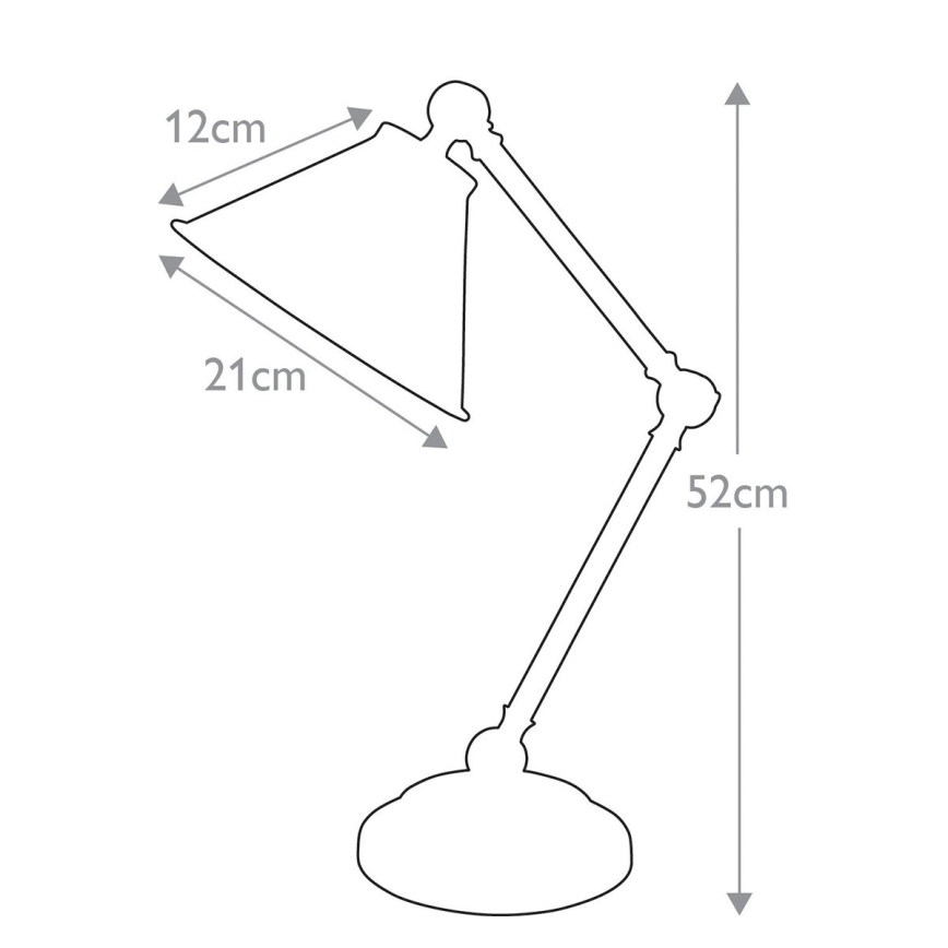 Elstead - Galda lampa PROVENCE ELEMENT 1xE27/60W/230V pelēka