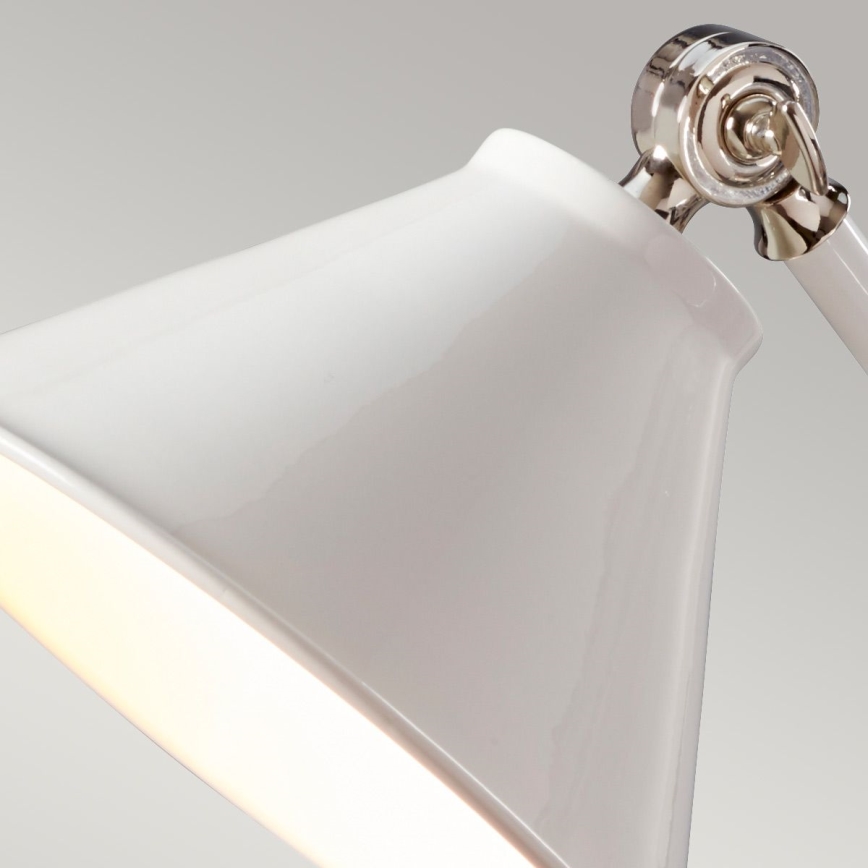 Elstead - Galda lampa PROVENCE ELEMENT 1xE27/60W/230V balta