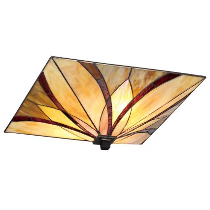 Elstead - Griestu gaismeklis Tiffany ASHEVILLE 2xE27/60W/230V