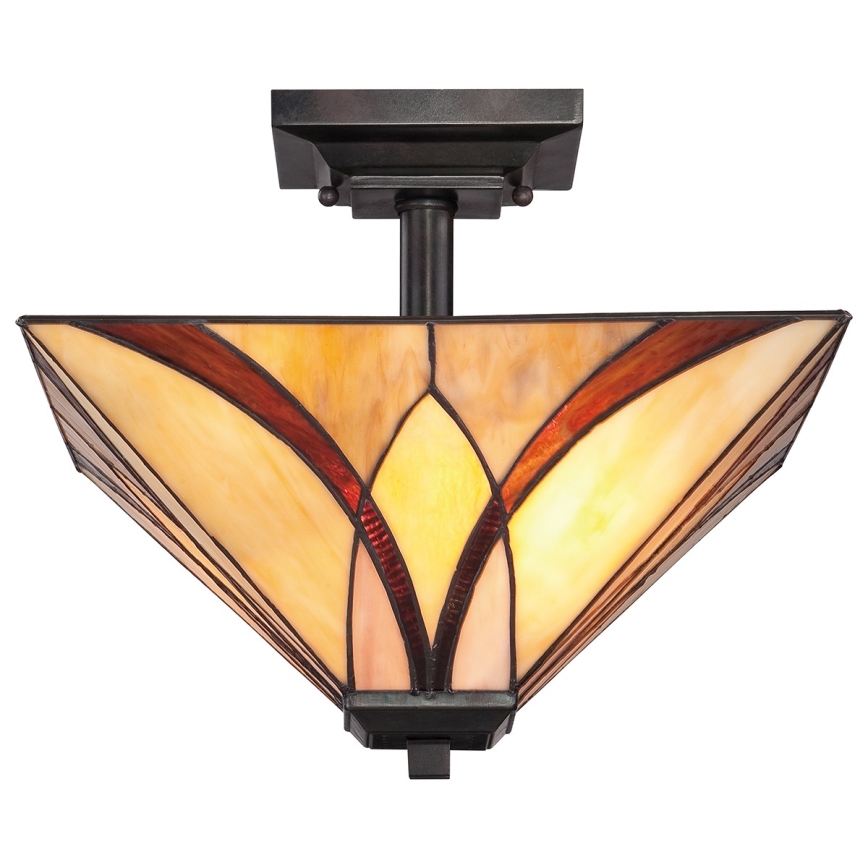 Elstead - Tiffany stila griestu lampa ASHEVILLE 2xE27/100W/230V