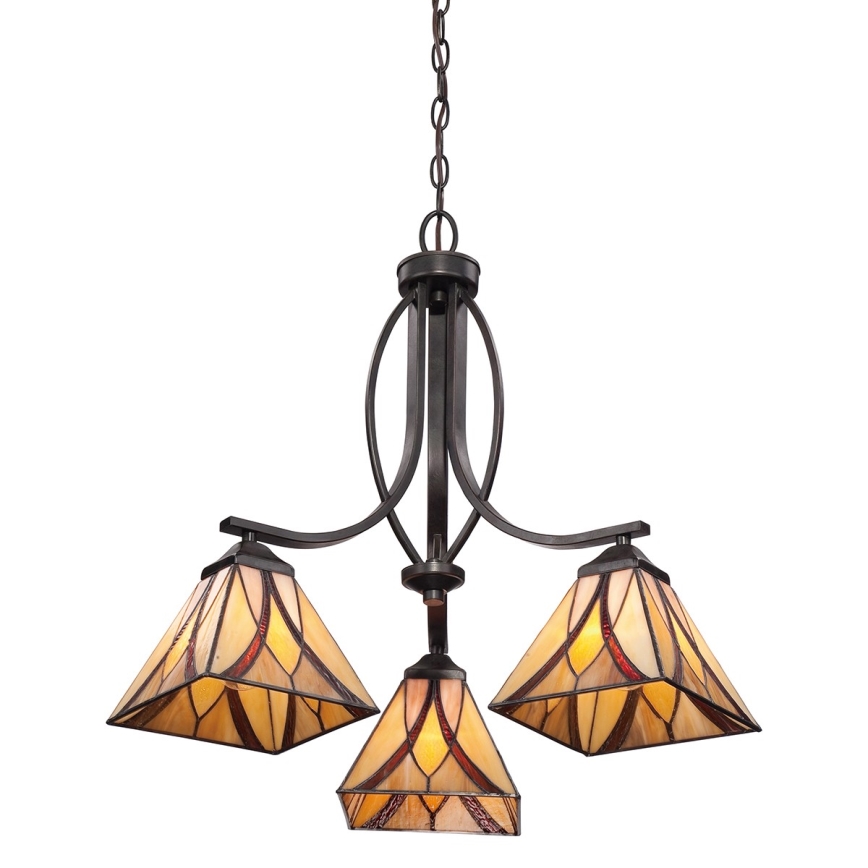 Elstead QZ-ASHEVILLE3 - Lustra ar ķēdi ASHEVILLE 3xE27/60W/230V