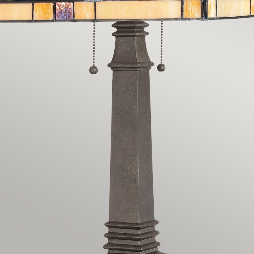 Elstead - Tiffany galda lampa FINTON 2xE27/60W/230V