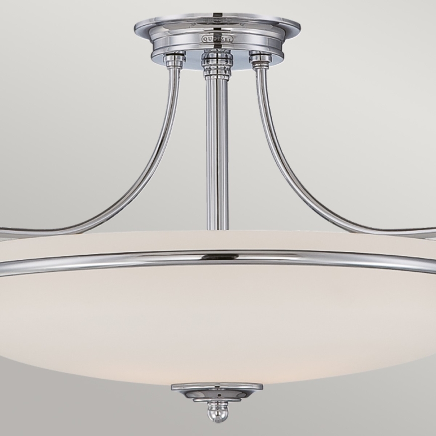 Elstead - Virsapmetuma lustra GRIFFIN 3xE27/100W/230V spīdīgi hromēts