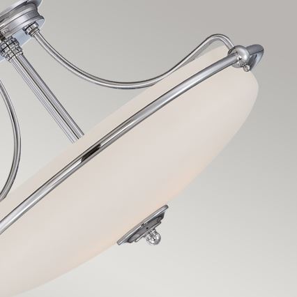 Elstead - Virsapmetuma lustra GRIFFIN 3xE27/100W/230V spīdīgi hromēts
