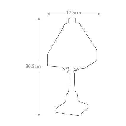 Elstead QZ-HOLMES-TL - Galda lampa HOLMES 1xE14/25W/230V