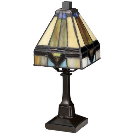 Elstead - Galda lampa Tiffany HOLMES 1xE14/25W/230V