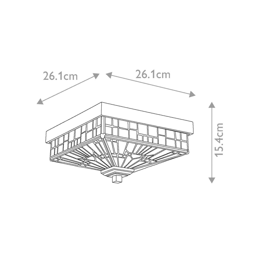 Elstead QZ-INGLENOOK-F - Āra griestu gaismeklis INGLENOOK 2xE27/60W/230V IP44