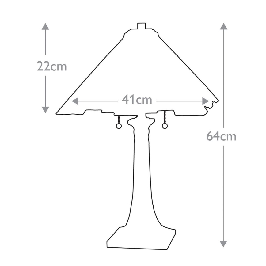 Elstead QZ-INGLENOOK-TL - Galda lampa INGLENOOK 2xE27/60W/230V