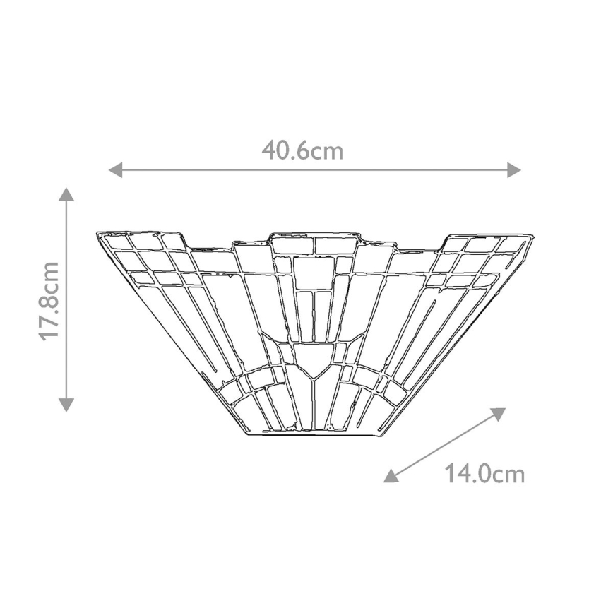 Elstead QZ-INGLENOOK-WU - Sienas gaismeklis INGLENOOK 2xE14/60W/230V