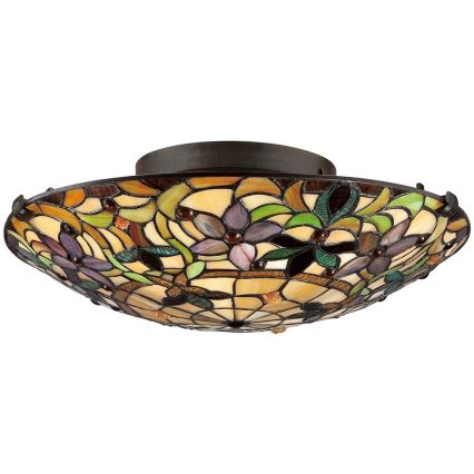 Elstead - Griestu gaismeklis Tiffany KAMI 2xE27/60W/230V