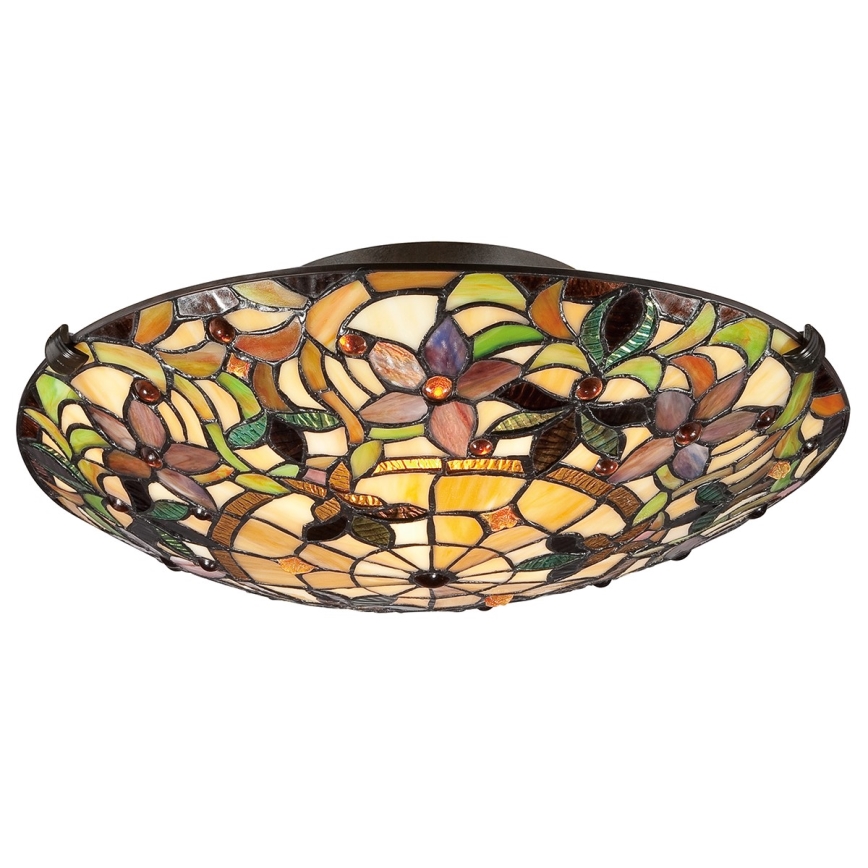 Elstead - Griestu gaismeklis Tiffany KAMI 2xE27/60W/230V