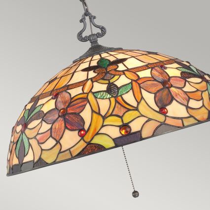 Elstead - lustra uz ķēdes Tiffany KAMI 3xE27/60W/230V