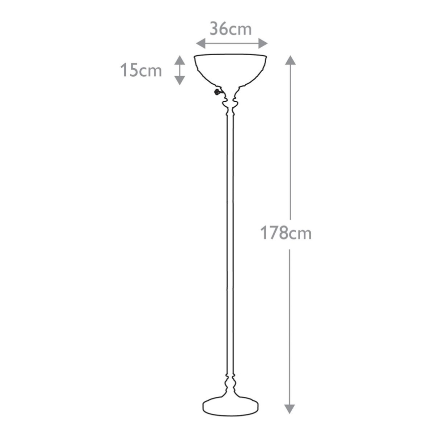 Elstead QZ-KAMI-UL - Grīdas lampa KAMI 1xE27/100W/230V