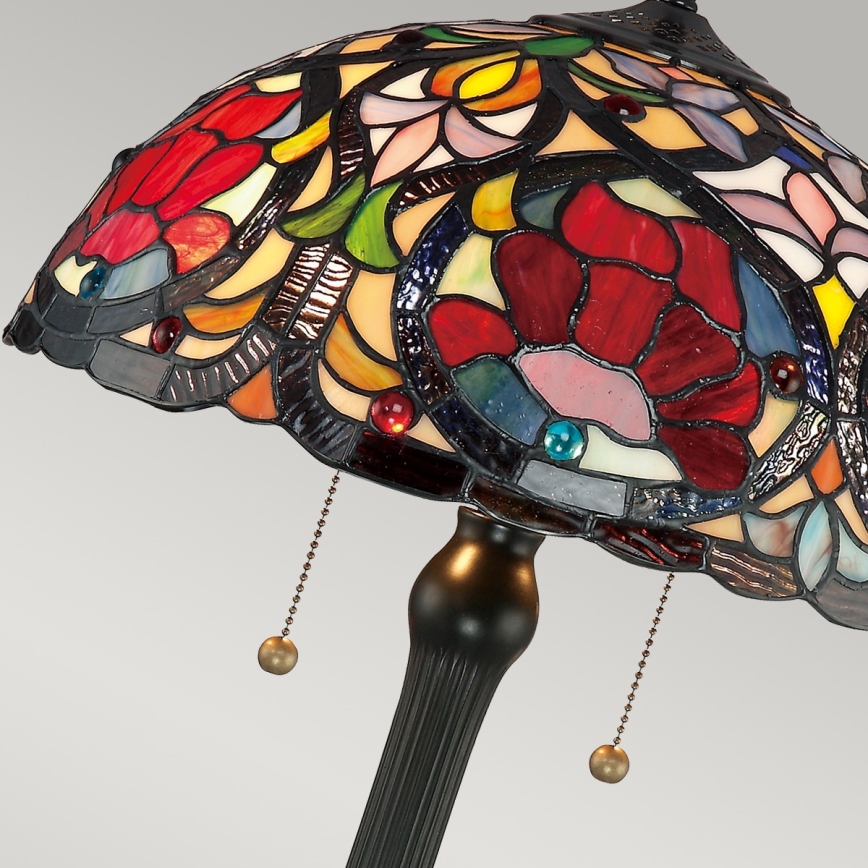 Elstead - galda lampa Tiffany LARISSA 2xE27/60W/230V